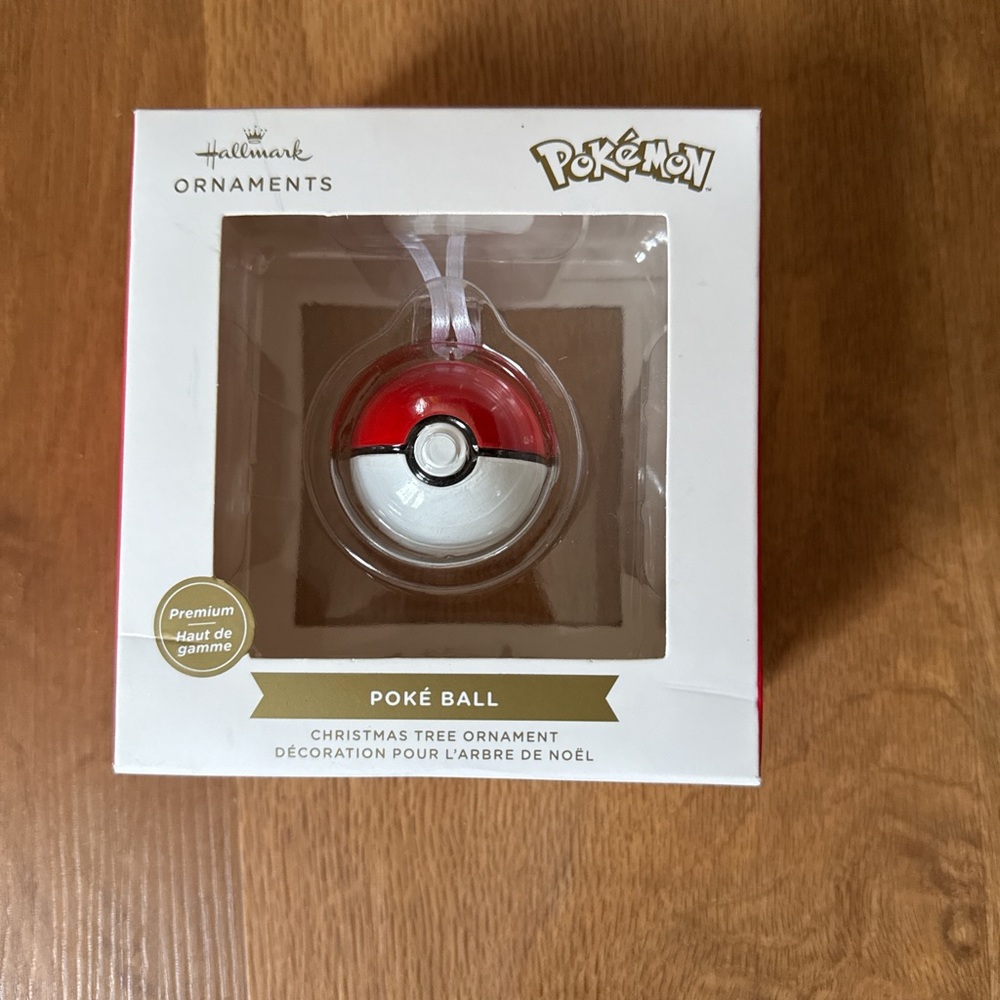 Hallmark Premium Pokemon Poke Ball Christmas Tree Holiday Ornament 2024 New